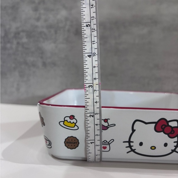 New Hello Kitty Ceramic Baking Casserole Dish Size 8x8 - Picture 6 of 7